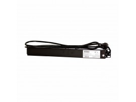 EFB razdelilec rack 9x220V ALU 2m črn EK631DE.1