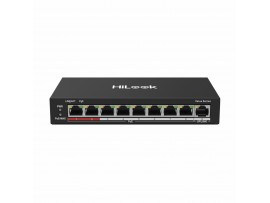 HiLook stikalo 100M  9-port 8x PoE mini kovinsko ohišje NS-0109P-60(B)