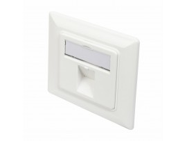 Digitus podometna vtičnica 1x RJ45 kotna 80x80 DN-93811