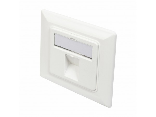Digitus podometna vtičnica 1x RJ45 kotna 80x80 DN-93811