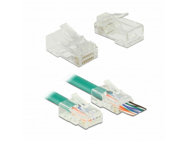 Delock RJ45 konektor CAT.5e UTP Crimp & Cut pak/20 86451