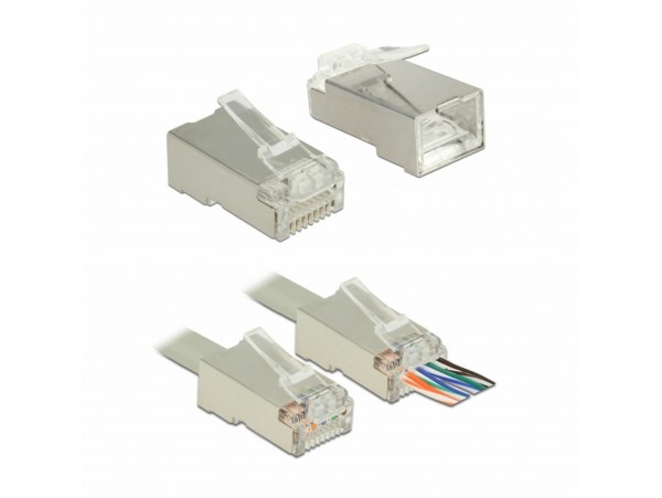 Delock RJ45 konektor CAT.6 FTP Crimp & Cut pak/20 86454