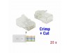 Delock RJ45 konektor CAT.5e UTP Crimp & Cut pak/20 86451
