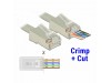 Delock RJ45 konektor CAT.6 FTP Crimp & Cut pak/20 86454