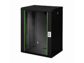 Digitus zidni kabinet 16U 820 600x450 črn sestavljen DN-19 16-U-SW