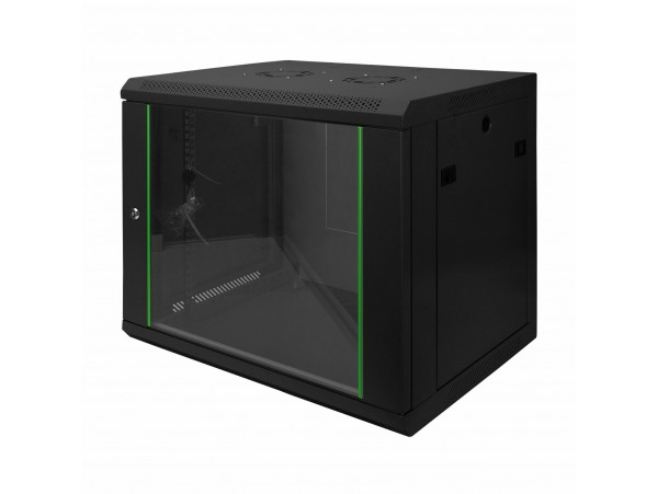 Digitus zidni kabinet  9U 505 600x450 črn sestavljen DN-19 09-U-EC-SW