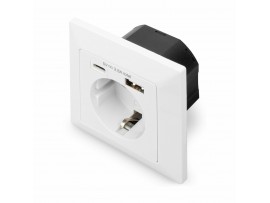 Digitus podometna vtičnica 1x220V+1xUSB TipC+1xUSBA 2.8A DA-70615