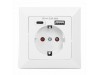 Digitus podometna vtičnica 1x220V+1xUSB TipC+1xUSBA 2.8A DA-70615