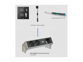 Bachmann modul napajalni 1xUSB-A 1xUSB-C 917.227