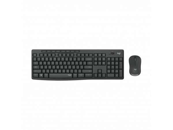 Logitech tipkovnica & miška MK295 SLO Silent brezžična grafitna 920-009809
