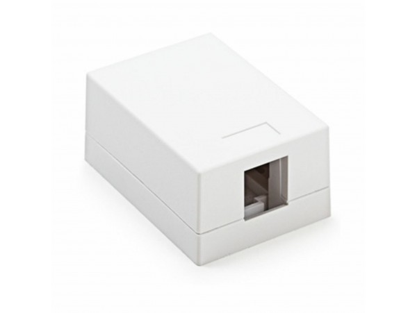 KELine nadometna vtičnica 1x RJ45 mini KE-SMB01-W