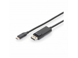 Digitus kabel USB TipC-DisplayPort 1,8m črn