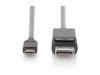Digitus kabel USB TipC-DisplayPort 1,8m črn
