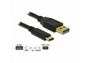 Delock kabel USB 3.1 A-C 1m črn 83870