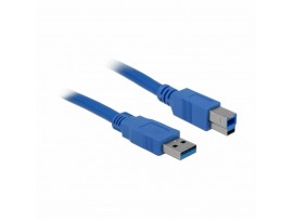 Delock kabel USB 3.0 A-B 3m moder 82581 Delock kabel USB 3.0 A-B 3m moder 82581