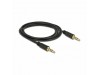 Delock kabel AVDIO 3,5M-3,5M 4pin 2m črn