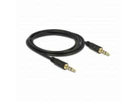 Delock kabel AVDIO 3,5M-3,5M 4pin 2m črn