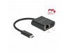 Delock pretvornik USB 3.2 TipC-Mrežni Giga+TipC  66644