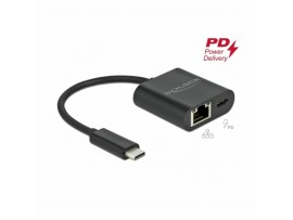 Delock pretvornik USB 3.2 TipC-Mrežni Giga+TipC 66644
