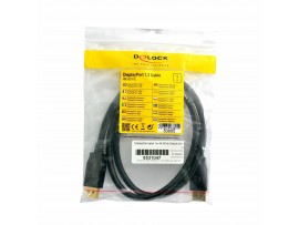 Delock kabel DisplayPort 1m 4K 60Hz črn 83805