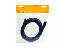 Delock kabel miniDisplayPort-DisplayPort 5m 4K 60Hz črn 83479