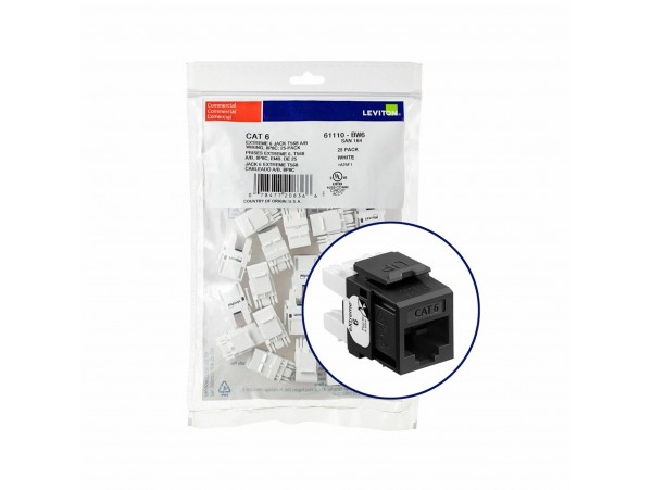 Leviton modul CAT.6 UTP eXtreme pak/25 61110-BE6