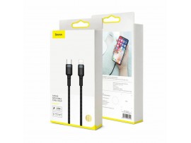 Baseus kabel TipC/Lightning 1m 20W PD Cafule pleten rdeč/črn CATLKLF-91