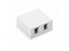 KELine nadometna vtičnica 2x RJ45 mini KE-SMB02-W