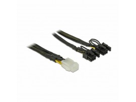 Delock adapter DC 6pin na 2x8pin za PCIe grafične kart. 0,3m 85455 Delock adapter DC 6pin na 2x8pin za PCIe grafične kart. 0,3m 85455