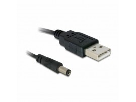 Delock kabel USB M - napajalni M DC 5,5 fi x 2,1mm 1m 82197