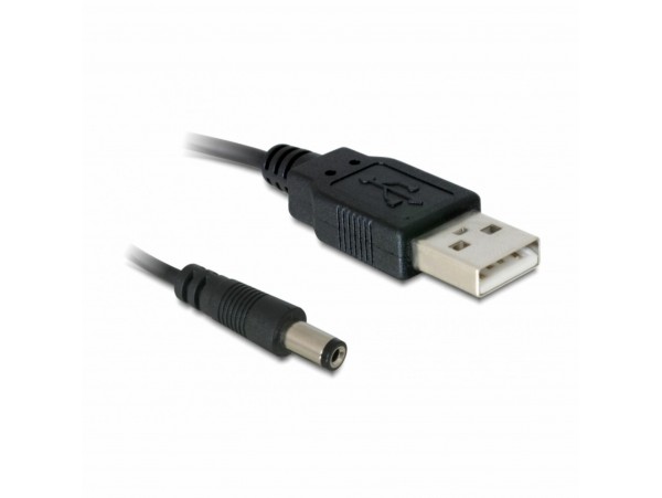 Delock kabel USB M - napajalni M DC 5,5 fi x 2,1mm 1m 82197