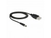 Delock kabel USB M - napajalni M DC 5,5 fi x 2,1mm 1m 82197