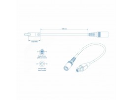 Teltonika adapter DC fi 5,5 x 2,1 mm-4 pin 0,1m PR2PD01B