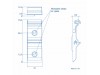 Teltonika DIN–montažni nosilec 70x25mm na DIN letev 35mm PR5MEC11