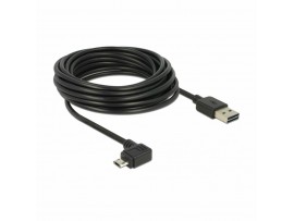 Delock kabel USB A-B mikro kotni EASY 5m obojestranski 85562 Delock kabel USB A-B mikro kotni EASY 5m obojestranski 85562