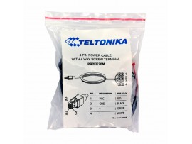 Teltonika napajalni kabel 2m 4pin za hitri priklop PR2FK20M