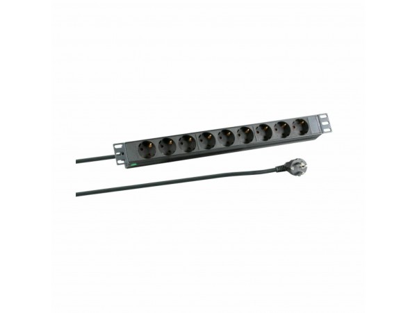 EFB razdelilec rack 9x220V PVC 2m EK622DE.1