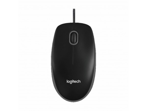 Logitech miška B100 OEM USB črna 910-003357
