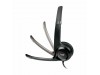 Logitech slušalke+mikrofon H390 črne 981-000406