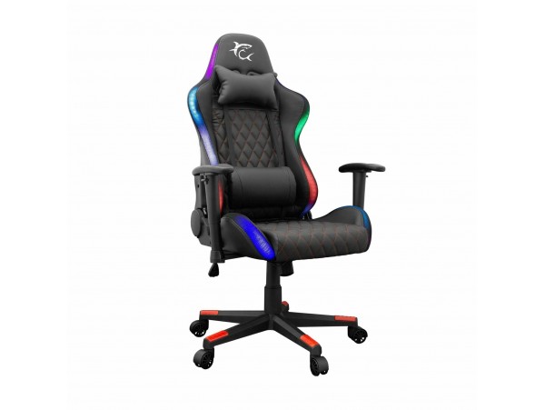 WHITE SHARK gaming stol THUNDERBOLT-RGB črn