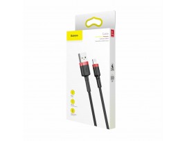 Baseus kabel USB/Lightning 1m 2.4A Cafule rdeč/črn CALKLF-B19