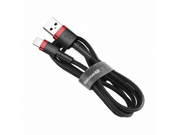 Baseus kabel USB/Lightning 2m 1.5A Cafule rdeč/črn CALKLF-C19