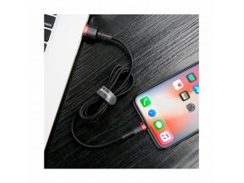 Baseus kabel USB/Lightning 2m 1.5A Cafule rdeč/črn CALKLF-C19