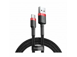 Baseus kabel USB A-C 3m 2A Cafule rdeč+črn CATKLF-U91