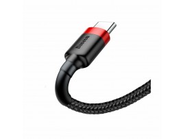 Baseus kabel USB A-C 3m 2A Cafule rdeč+črn CATKLF-U91