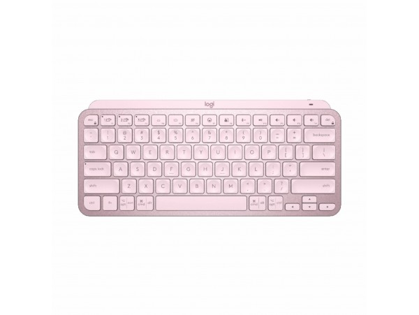Logitech tipkovnica MX Keys Mini SLO brezžična osvetljena roza 920-010500