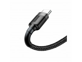 Baseus kabel USB A-C 0,5m 3A Cafule siv/črn CATKLF-AG1