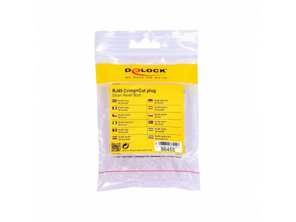 Delock protiprašna zaščita za RJ45 konektorje Crimp & Cut pak/20 86455