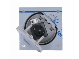 SIMC talna doza zunanja IP66  1x220V modul + 1x RJ45 cat5 UTP