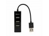 SBOX hub USB 4xA H-204 črn